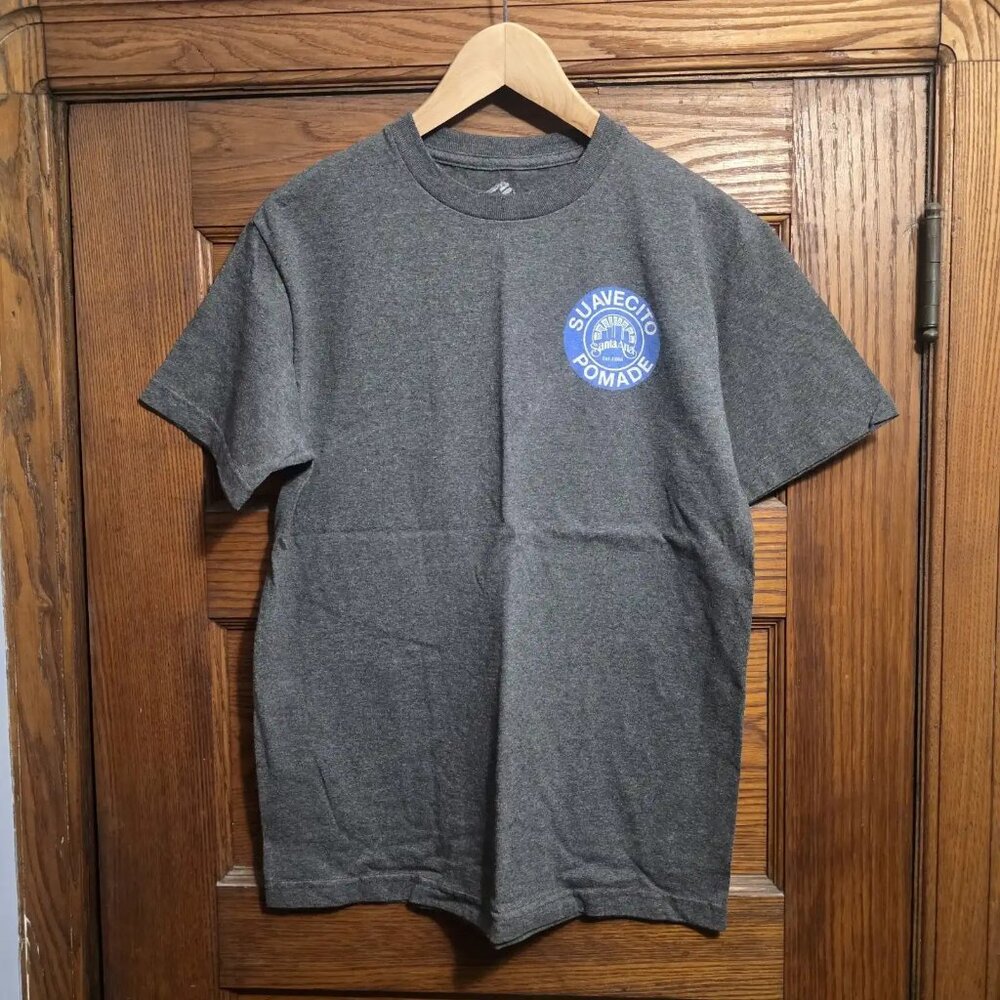 Brand New Suavecito Pomade Men's Size M T Shirt Logo Graphic Tee Grey